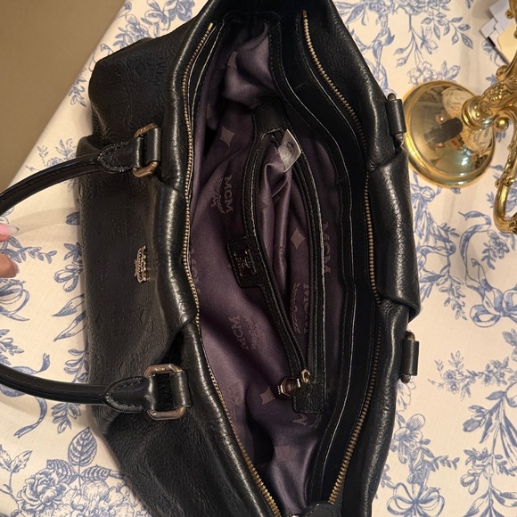 MCM Black Leather Satchel - Picture 4 of 4